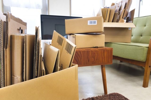 不用品が置いてある部屋